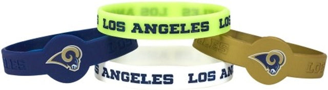 Pulseras de Los Angeles Rams - Paquete de 4 de silicona