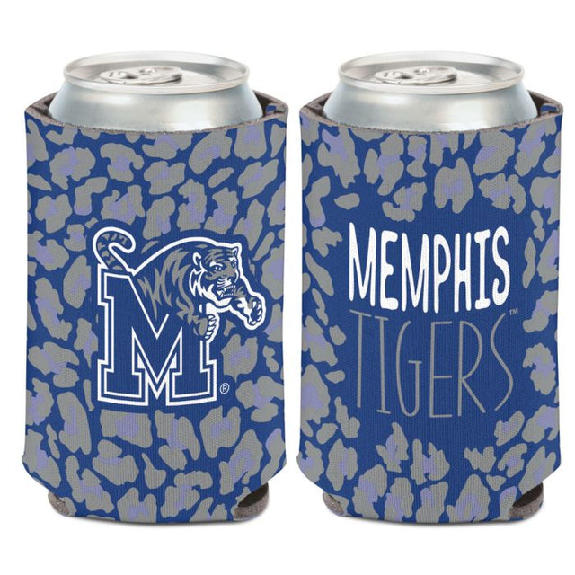 Memphis Tigers Memphis Tigers Leopard print Can Cooler 12 oz.