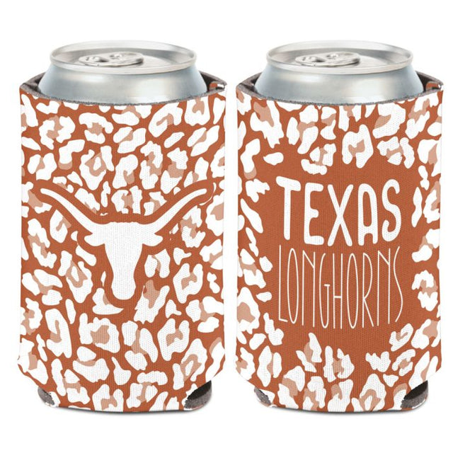 Texas Longhorns Leopard Can Cooler 12 oz.