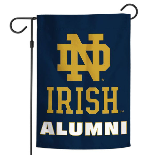 Bandera de jardín de Notre Dame Fighting Irish de exalumnos de Notre Dame de 12" x 18"