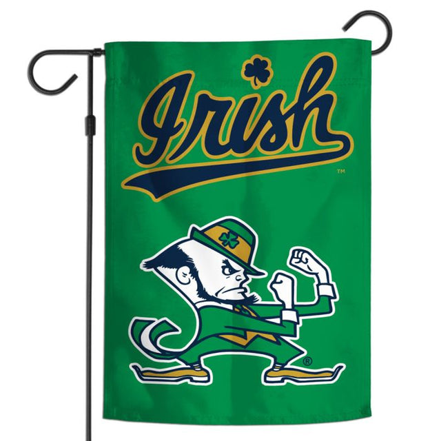 Bandera de jardín de Notre Dame Fighting Irish con diseño de Notre Dame de 30 x 45 cm