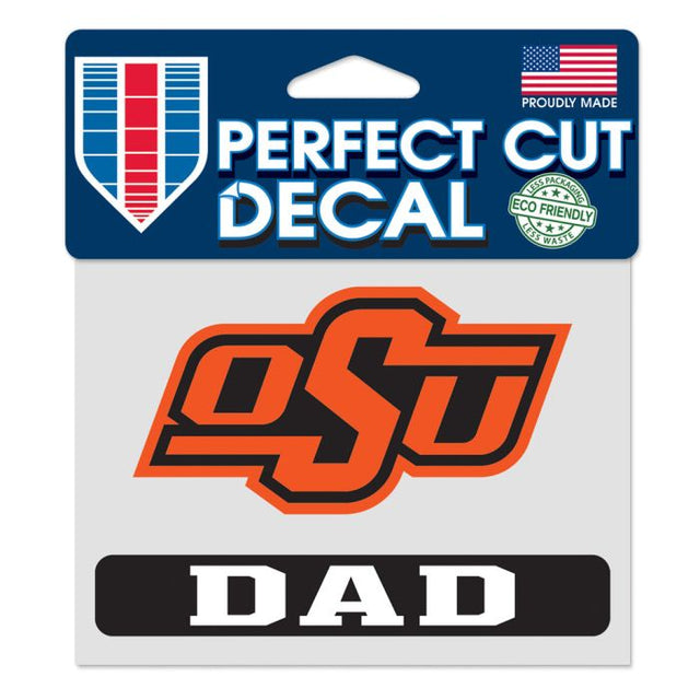 Oklahoma State Cowboys Oklahoma State Dad Perfect Cut Color Decal 4.5" x 5.75"