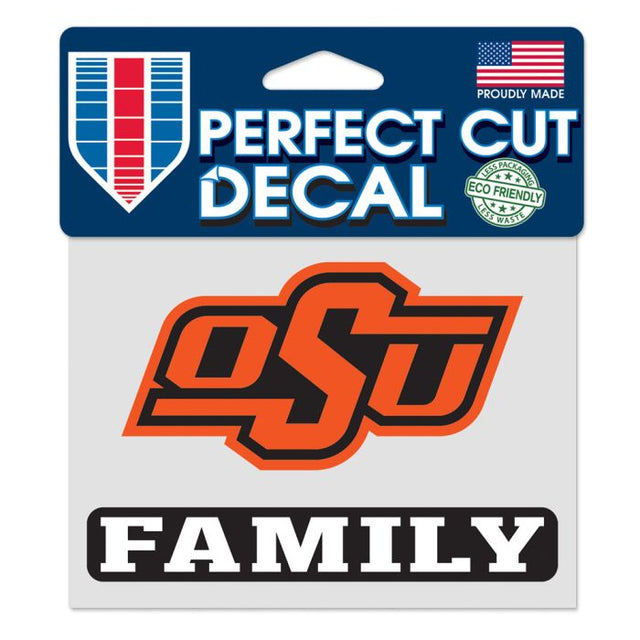 Oklahoma State Cowboys Oklahoma State Family Perfect Cut Color Decal 4.5" x 5.75"