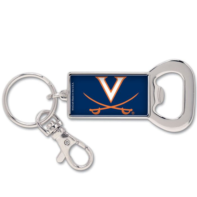 Virginia Cavaliers Bottle Opener Key Ring Rectangle