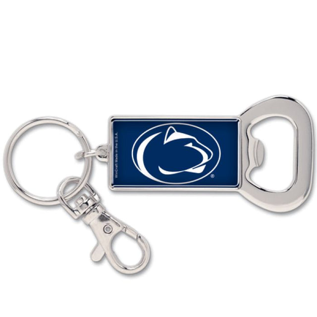 Llavero con abrebotellas rectangular de los Penn State Nittany Lions