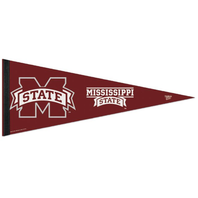 Banderín premium de Mississippi State Bulldogs de 12" x 30"
