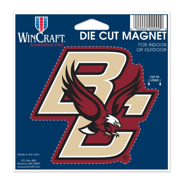 Imán troquelado de los Boston College Eagles de 4,5" x 6"
