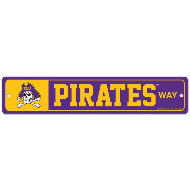 East Carolina Pirates Street / Zone Sign 3.75" x 19"