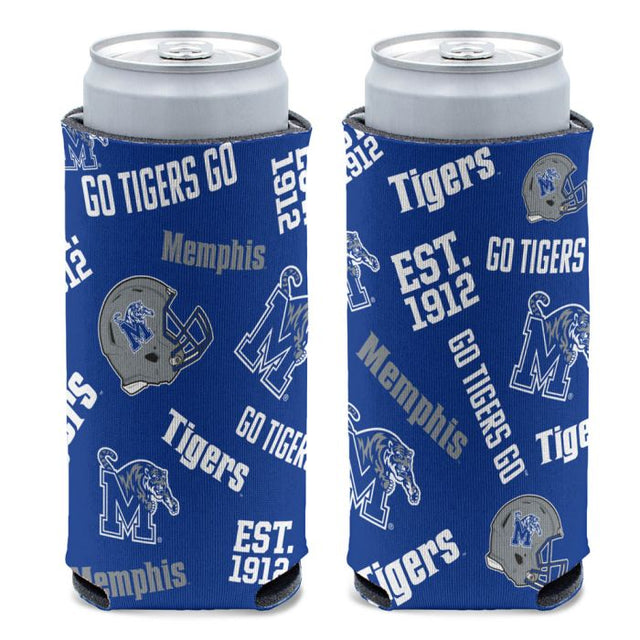 Memphis Tigers 12 oz Slim Can Cooler