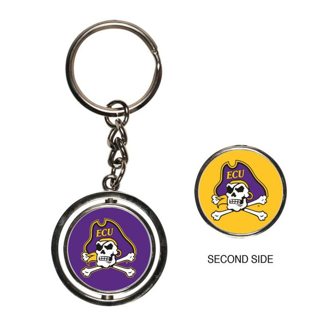 East Carolina Pirates Spinner Key Ring