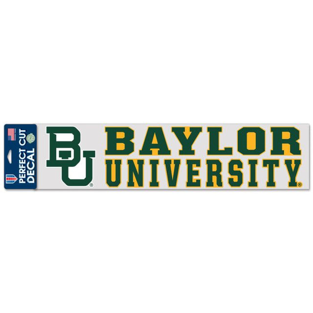 Baylor Bears Perfect Cut Decals 4" x 17"