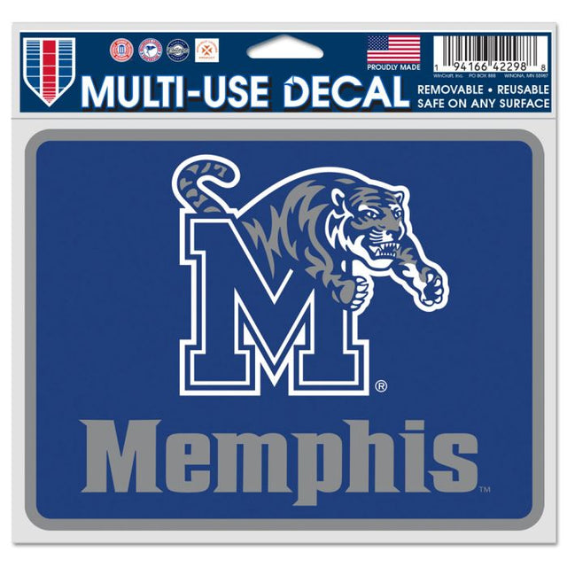 Memphis Tigers Fan Decals 5" x 6"