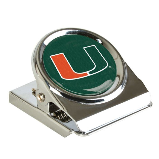 Clip magnético de metal de los Miami Hurricanes