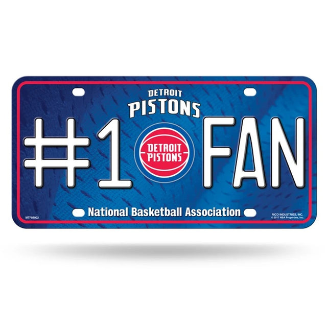 Matrícula de los Detroit Pistons n.° 1 Fan