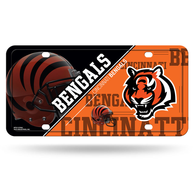 Matrícula de metal de los Cincinnati Bengals