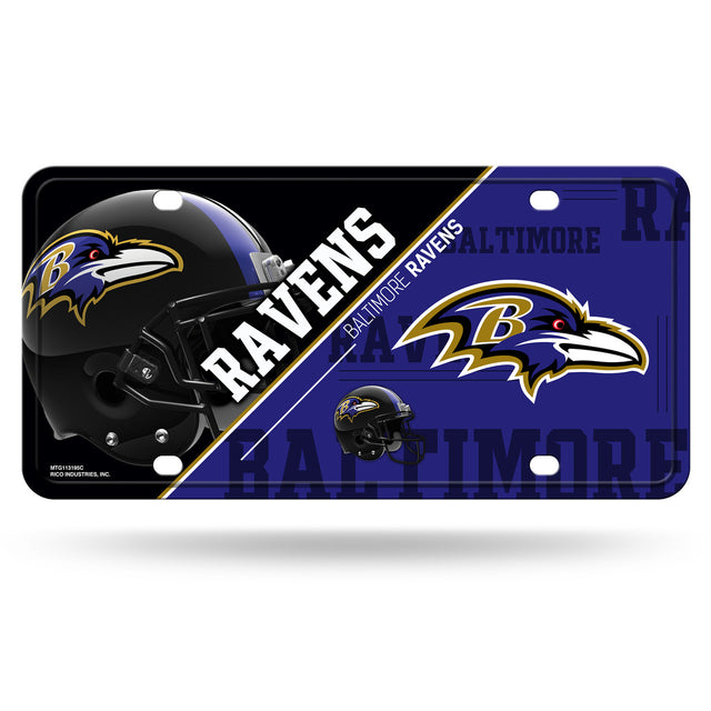 Matrícula de metal de los Baltimore Ravens