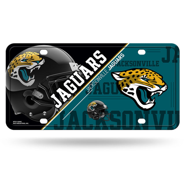 Matrícula metálica de los Jacksonville Jaguars