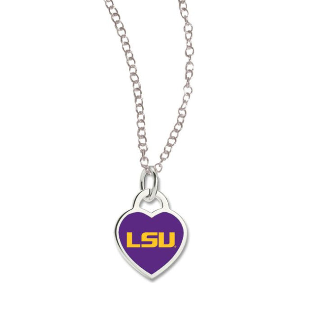 Collar de los LSU Tigers con corazón en 3D