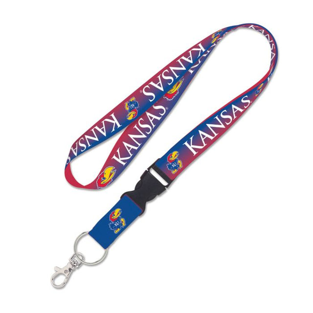 Kansas Jayhawks Lanyard w/detachable buckle 1"