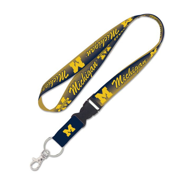 Michigan Wolverines Lanyard w/detachable buckle 1"