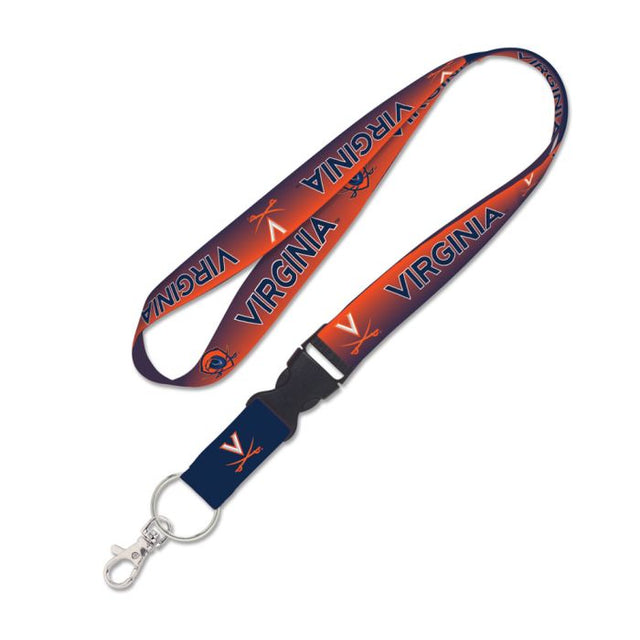 Virginia Cavaliers GRADIENT Lanyard w/detachable buckle 1"