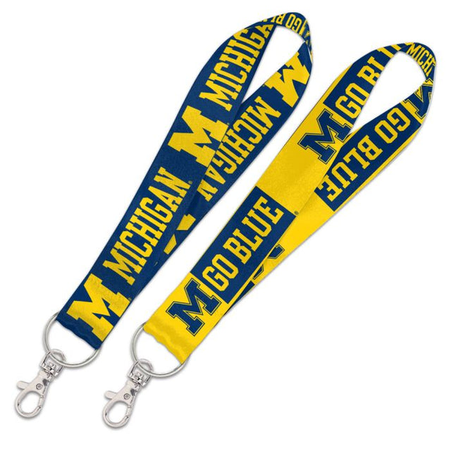 Michigan Wolverines Lanyard Key Strap 1"