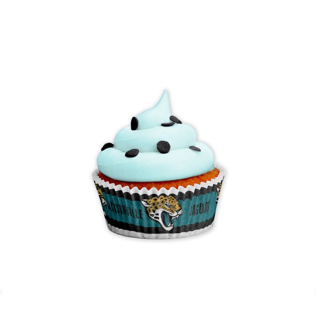 Moldes para hornear de los Jacksonville Jaguars, paquete grande de 50 unidades