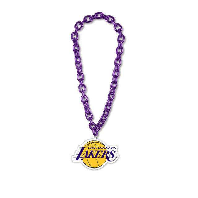 Collar con cadena de gran fan de Los Angeles Lakers