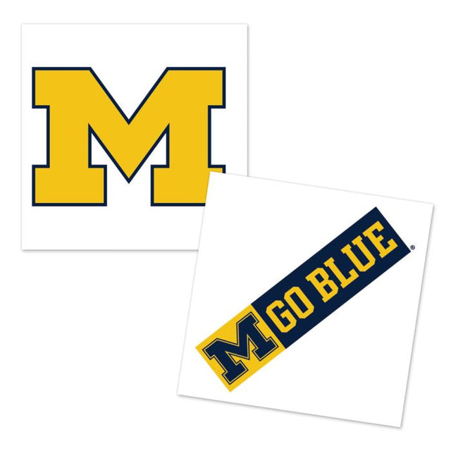Michigan Wolverines Tattoo 4 pack