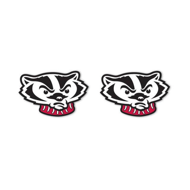Wisconsin Badgers Earrings Jewelry Card