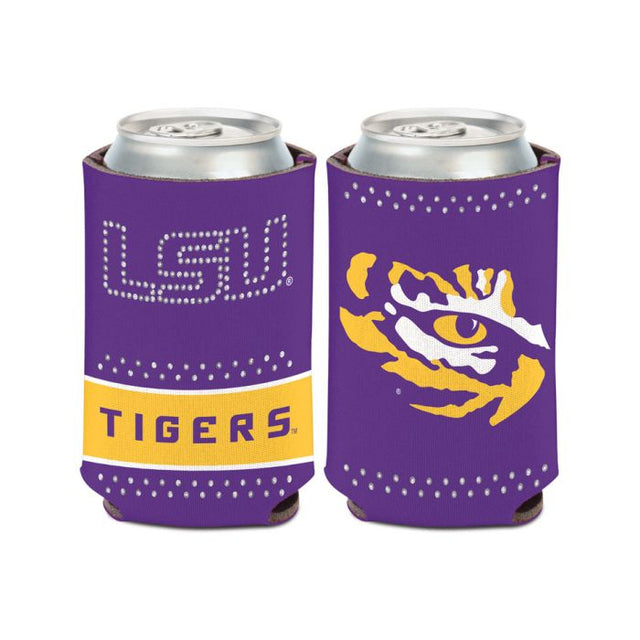 Enfriador de lata Bling de LSU Tigers de 12 oz.