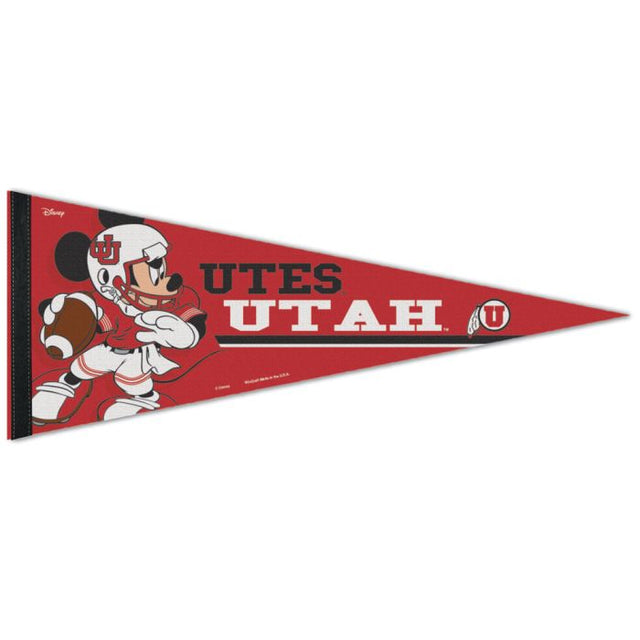 Banderín premium de Utah Utes / Disney de 12" x 30"