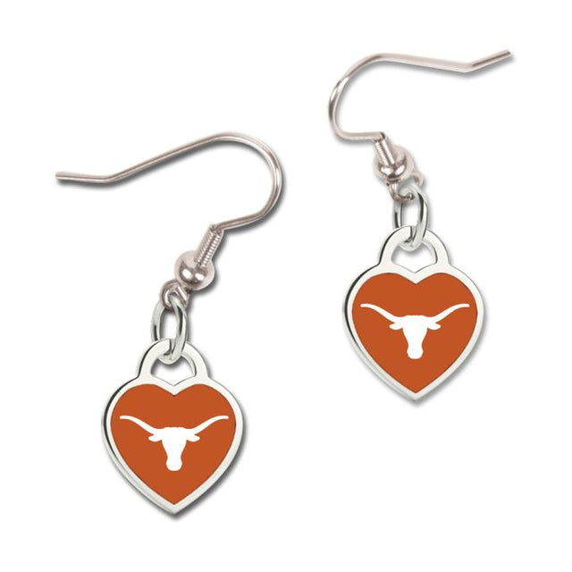 Texas Longhorns Earrings w/3D Heart