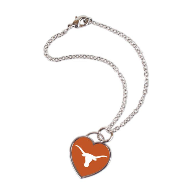 Texas Longhorns Bracelet w/3D Heart