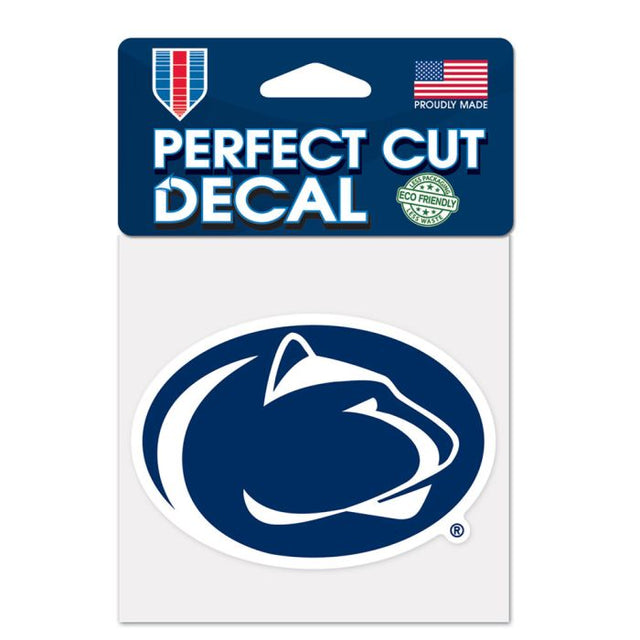 Calcomanía de color de corte perfecto de los Penn State Nittany Lions de 4" x 4"