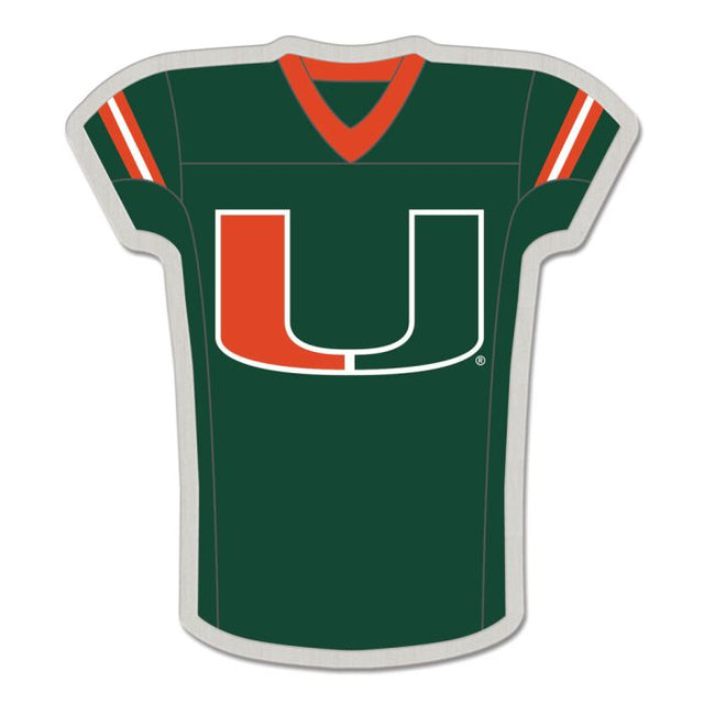 Tarjeta de joyería con pin de colección de los Miami Hurricanes