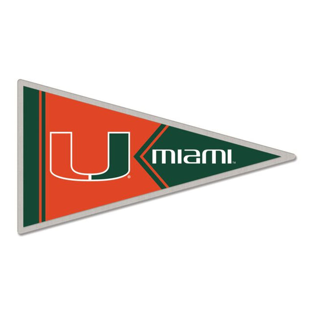 Tarjeta de joyería con pin de colección de los Miami Hurricanes
