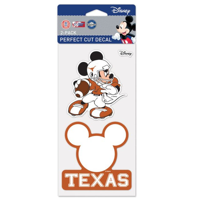 Texas Longhorns / Disney Perfect Cut Decal Set of Two 4"x4"