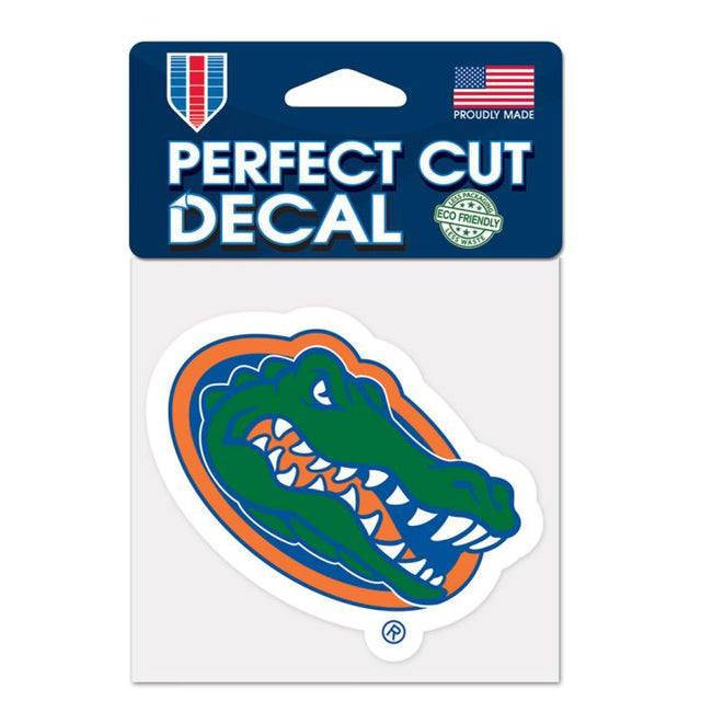 Calcomanía de color de corte perfecto de Florida Gators de 4" x 4"