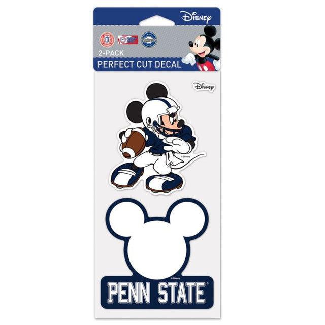 Juego de dos calcomanías de Disney Perfect Cut de Penn State Nittany Lions de 4" x 4"