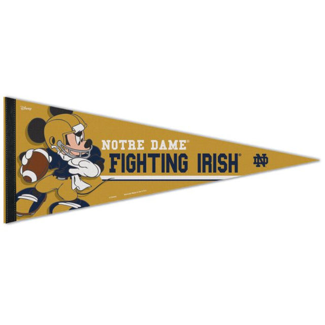 Banderín premium de Notre Dame Fighting Irish / Disney de 30 x 76 cm