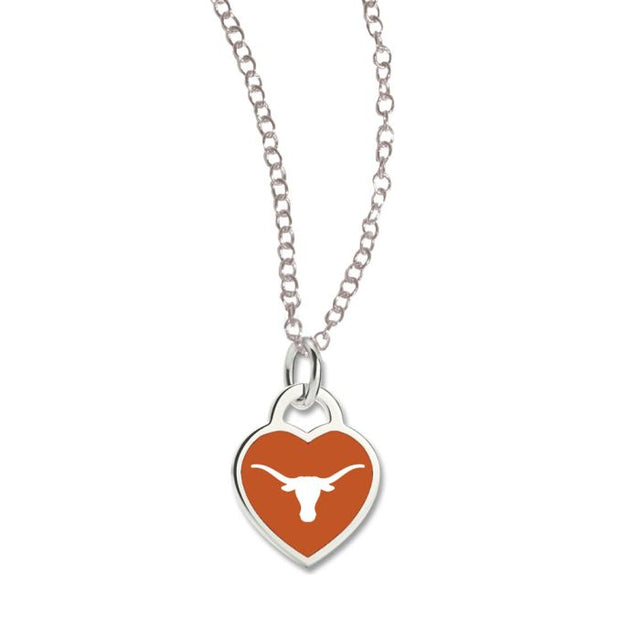 Texas Longhorns Necklace w/3D Heart