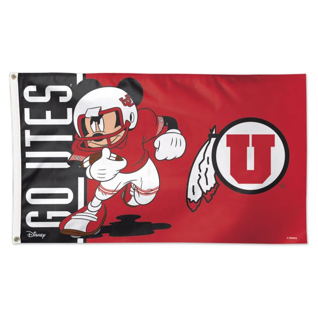 Bandera de los Utah Utes / Disney: Deluxe, 3' x 5'