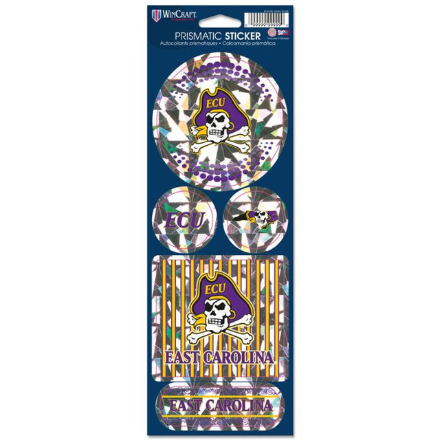 East Carolina Pirates Prismatic Decal 4" x 11"