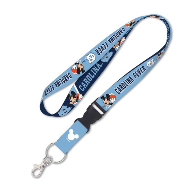 North Carolina Tar Heels / Disney MICKEY MOUSE BASKETBALL Lanyard w/detachable buckle 1"