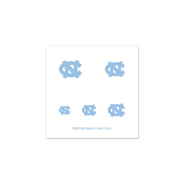 North Carolina Tar Heels Fingernail Tattoos