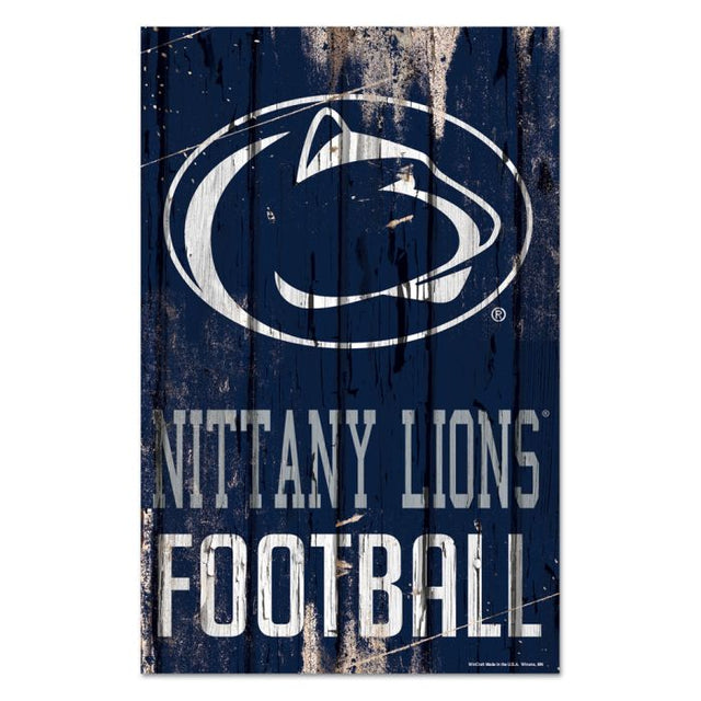 Letrero de madera de los Penn State Nittany Lions, 11" x 17", 1/4" de grosor