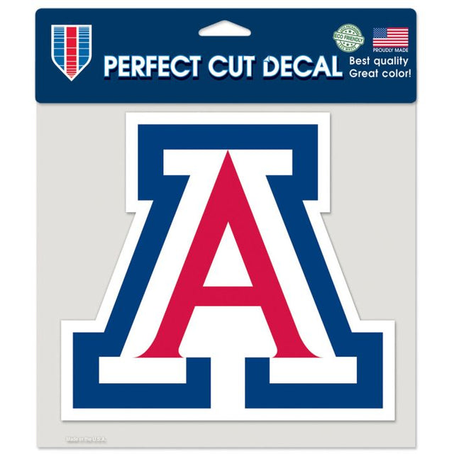 Calcomanía de color de corte perfecto de Arizona Wildcats de 8" x 8"