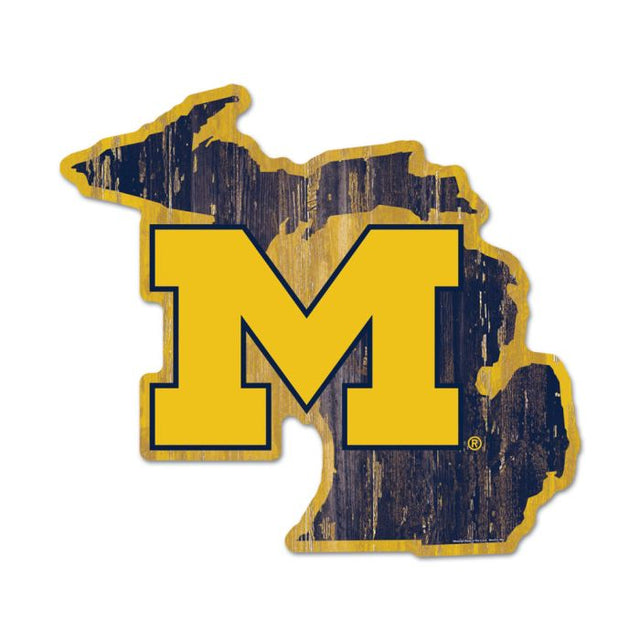 Michigan Wolverines STATE SHAPE