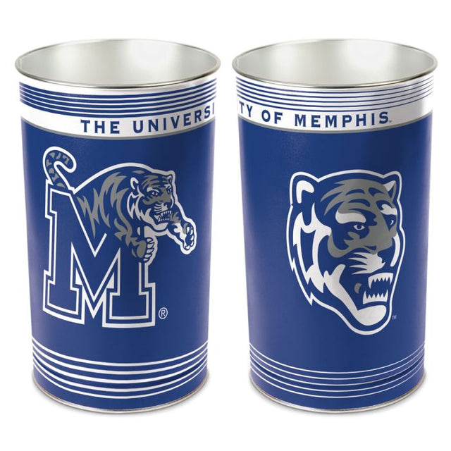 Memphis Tigers Wastebasket - tapered 15"H